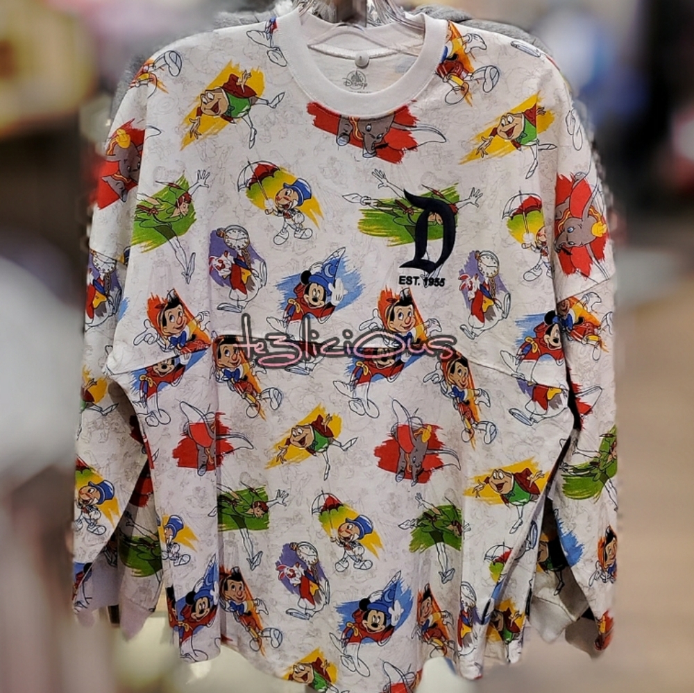 DISNEYLAND FANTASYLAND CHARACTERS SPRITE JERSEY - Picture 4 of 6